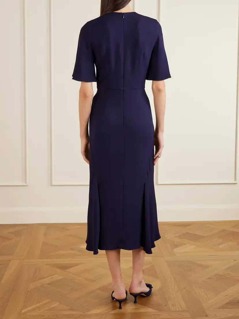 Erdem Embellished Appliquéd Crepe Midi Dress | Thumbnail 3