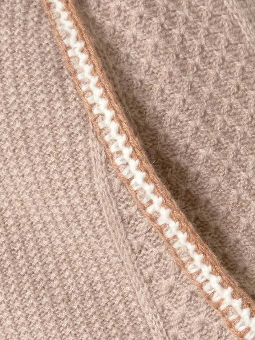 Guest In Residence Cable-knit Wool And Cashmere-blend Wide-leg Pants | Thumbnail 4
