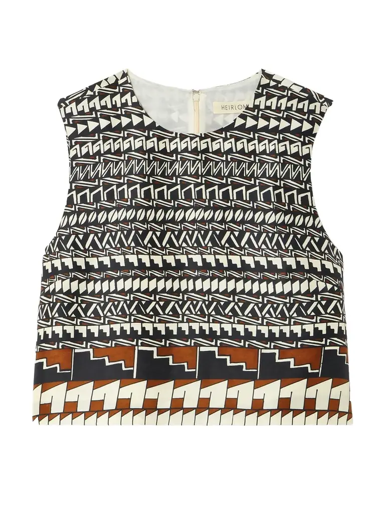 + Alex Jurado Printed Silk-satin Tank + Alex Jurado Printed Silk-satin Tank