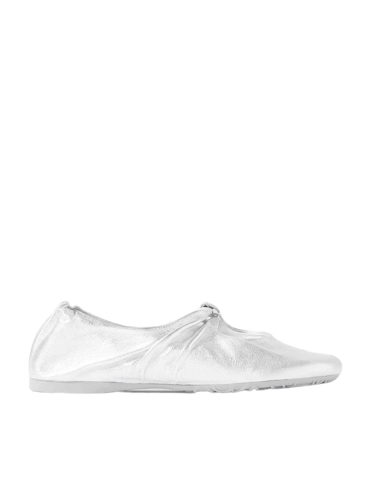 Loewe Pebble Metallic Leather Ballet Flats