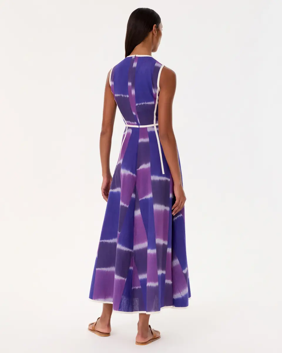 Emporio Sirenuse Clodette Dress in Warp Ikat | Thumbnail 4 Emporio Sirenuse Clodette Dress in Warp Ikat | Thumbnail 4