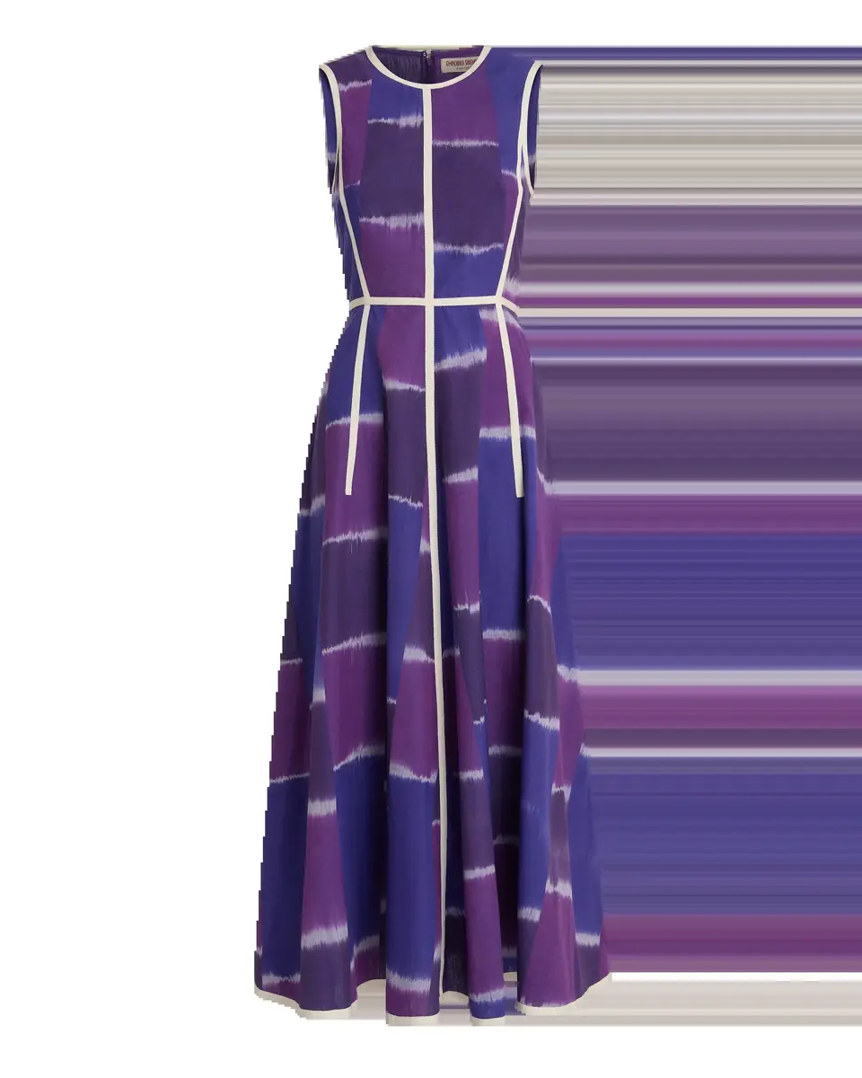 Emporio Sirenuse Clodette Dress in Warp Ikat | Thumbnail 5 Emporio Sirenuse Clodette Dress in Warp Ikat | Thumbnail 5