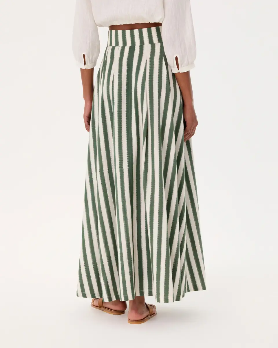 Emporio Sirenuse Flaminia Skirt in Ikat Stripes | Thumbnail 4 Emporio Sirenuse Flaminia Skirt in Ikat Stripes | Thumbnail 4