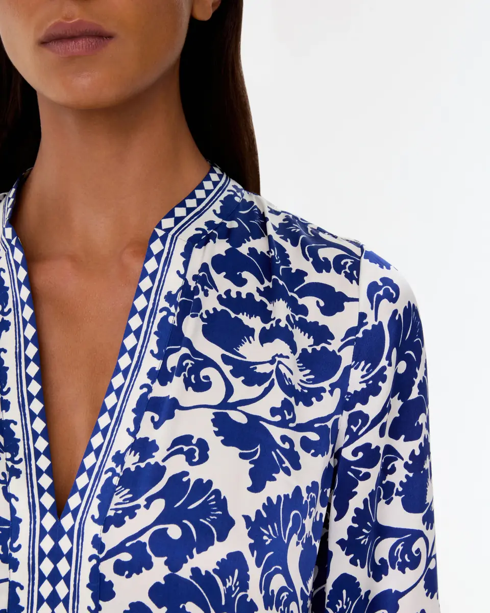 Emporio Sirenuse Jenna Caftan in Lotus Flower Print | Thumbnail 2 Emporio Sirenuse Jenna Caftan in Lotus Flower Print | Thumbnail 2
