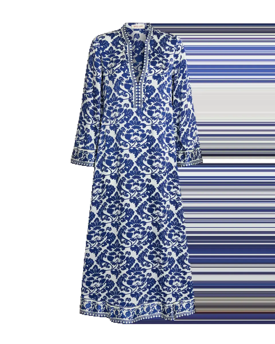 Emporio Sirenuse Jenna Caftan in Lotus Flower Print | Thumbnail 5 Emporio Sirenuse Jenna Caftan in Lotus Flower Print | Thumbnail 5
