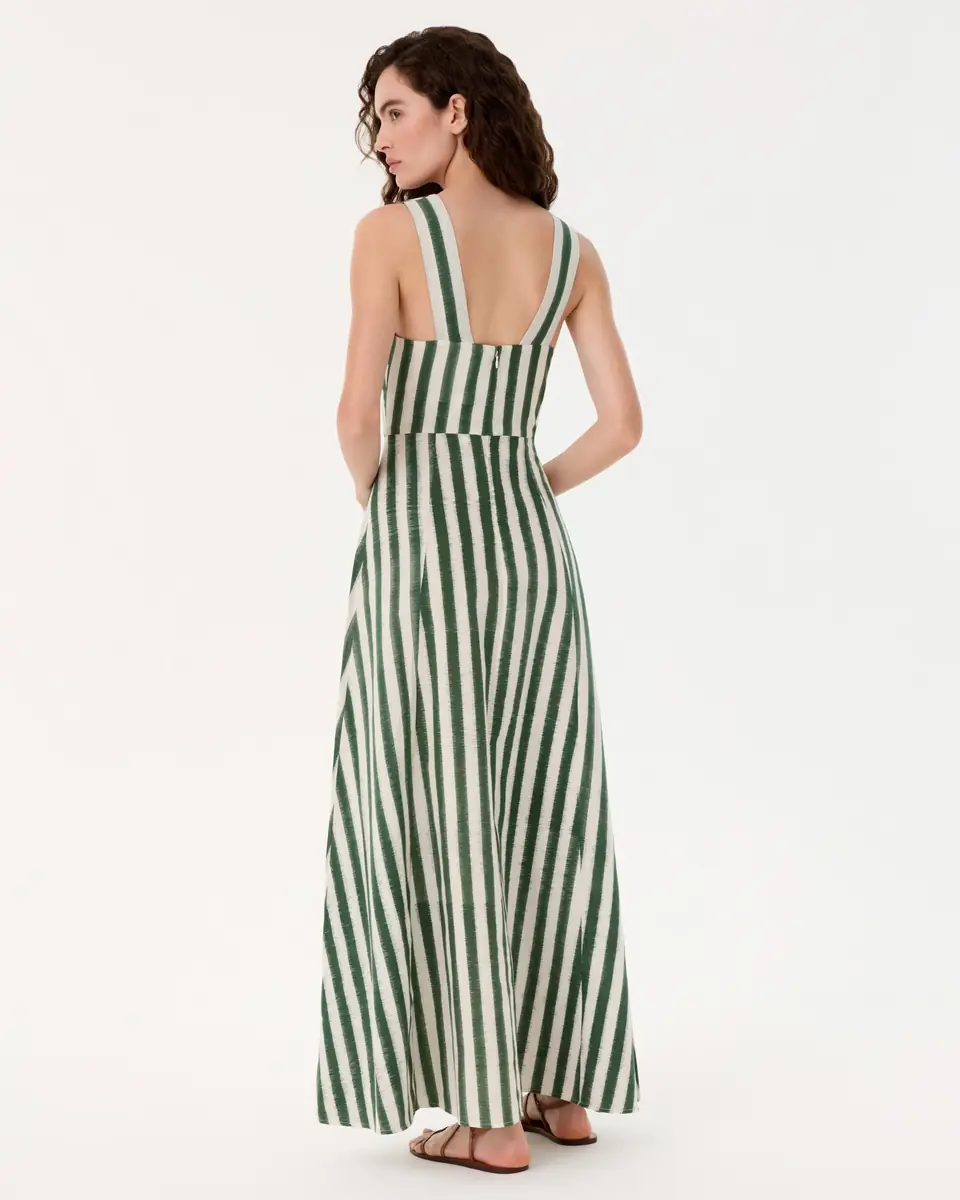 Emporio Sirenuse Nellie Dress in Ikat Stripes | Thumbnail 4 Emporio Sirenuse Nellie Dress in Ikat Stripes | Thumbnail 4
