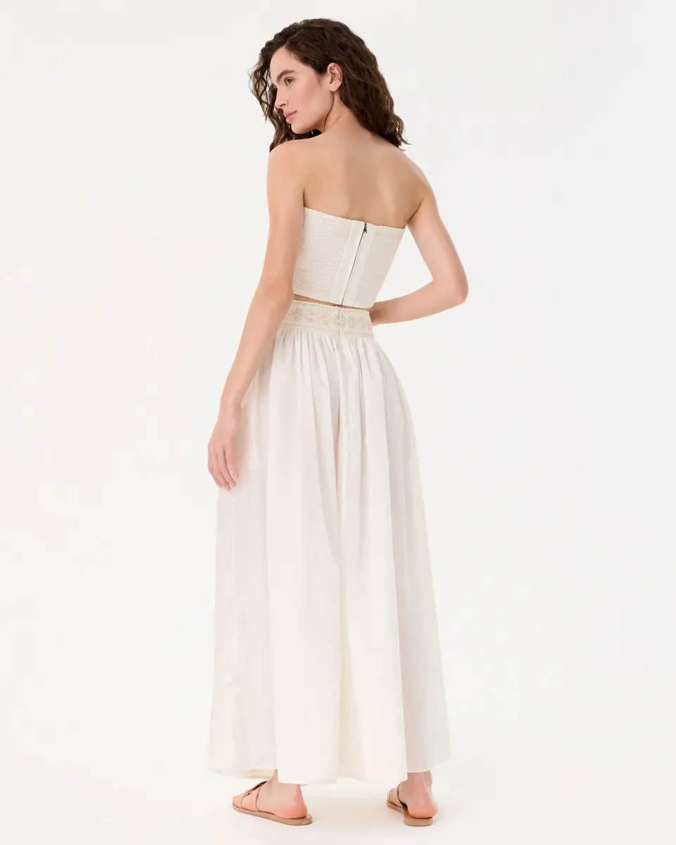 Emporio Sirenuse Ombretta Skirt with Iris Embroidery | Thumbnail 11
