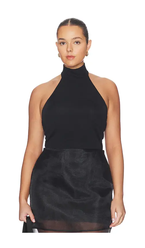 L'Academie Claudette Halter Knit Top | Thumbnail 2 L'Academie Claudette Halter Knit Top | Thumbnail 2