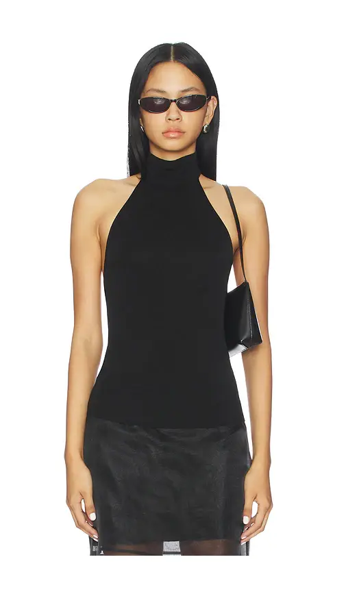 L'Academie Claudette Halter Knit Top | Image 1 L'Academie Claudette Halter Knit Top | Image 1