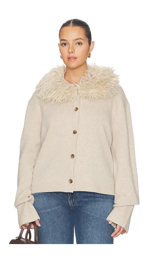 L'Academie Allegria Faux Fur Cardigan | Thumbnail 2 L'Academie Allegria Faux Fur Cardigan | Thumbnail 2
