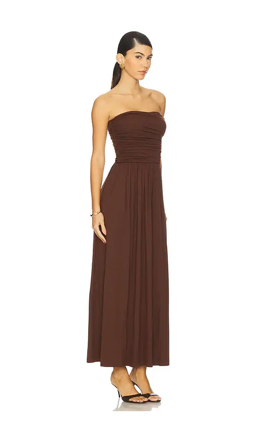 Runaway The Label Malone Ruched Strapless Maxi Dress | Thumbnail 2
