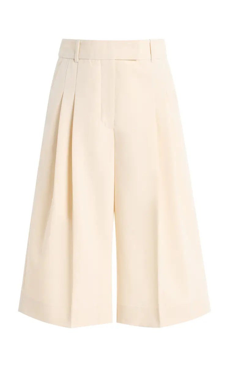 By Malene Birger Cymbaria Pleated Mid-Rise Knee-Length Shorts | Thumbnail 2 By Malene Birger Cymbaria Pleated Mid-Rise Knee-Length Shorts | Thumbnail 2