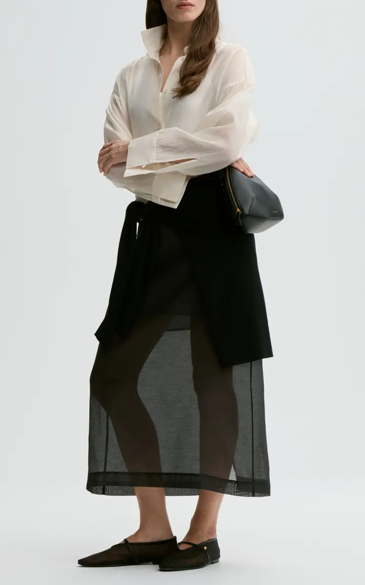 By Malene Birger Derris Cotton-Silk Organza Button-Up Shirt | Thumbnail 2 By Malene Birger Derris Cotton-Silk Organza Button-Up Shirt | Thumbnail 2