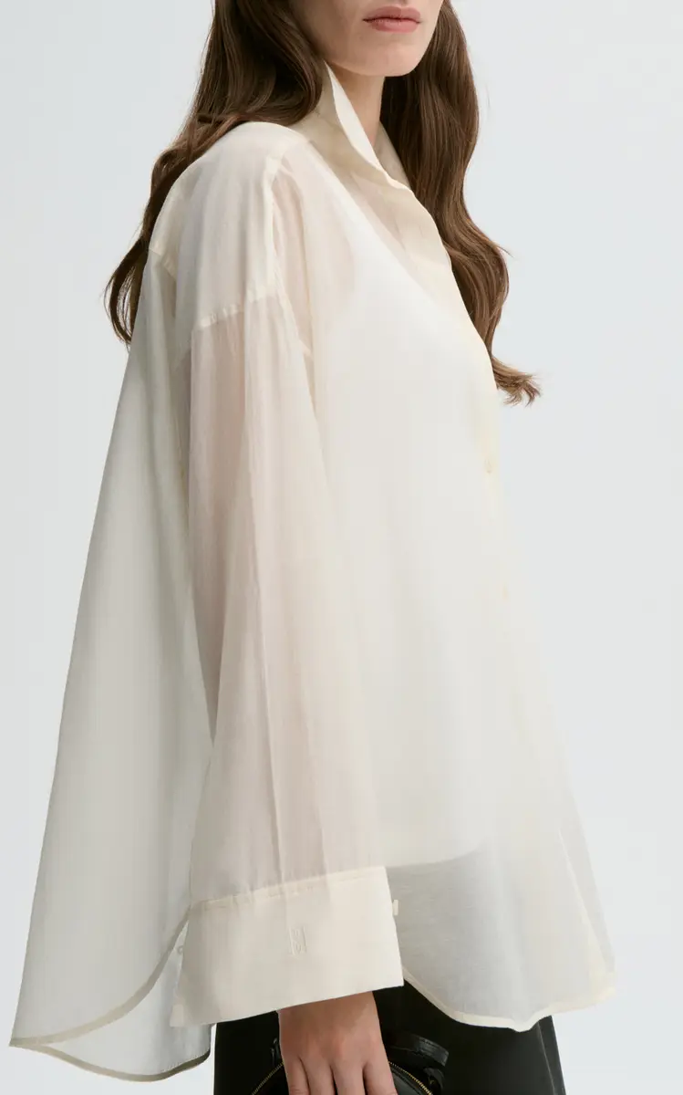 By Malene Birger Derris Cotton-Silk Organza Button-Up Shirt | Thumbnail 4 By Malene Birger Derris Cotton-Silk Organza Button-Up Shirt | Thumbnail 4
