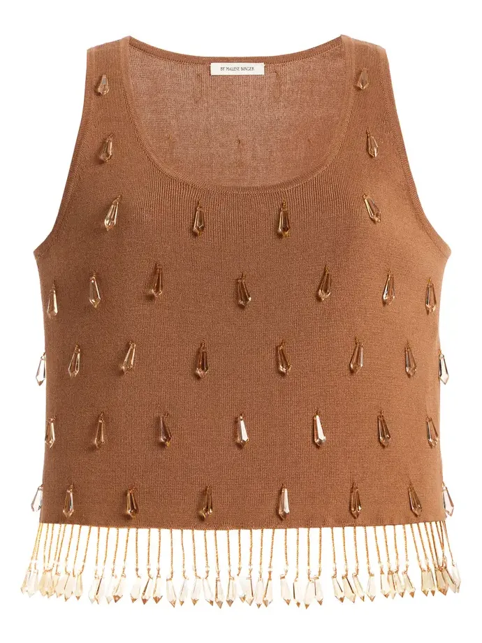 Hysa Bead-Embellished Tank Top