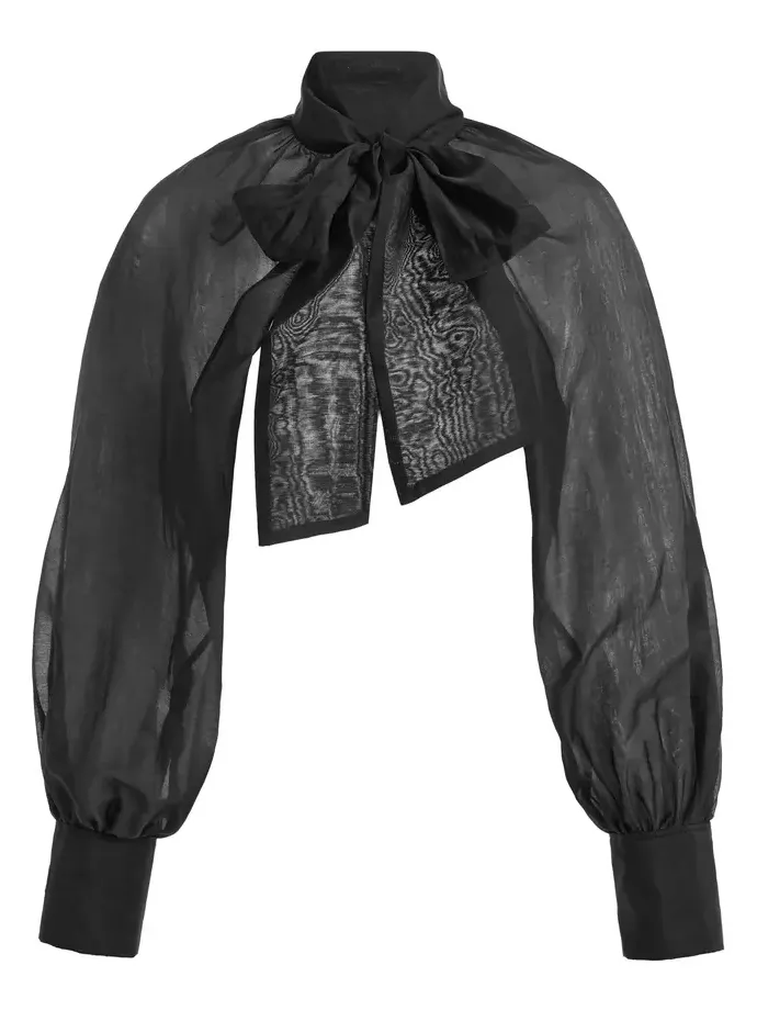 Canny Cotton-Blend Bolero Top