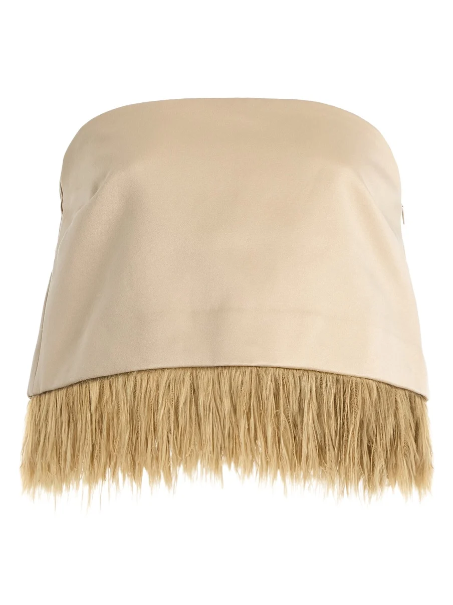 By Malene Birger Melva Feather-Trimmed Top