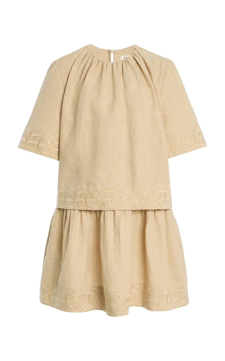 By Malene Birger Jania Tiered Linen Mini Dress | Image 1 By Malene Birger Jania Tiered Linen Mini Dress | Image 1