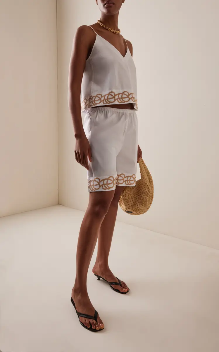 By Malene Birger Jennie Embroidered Cotton Vest | Thumbnail 3 By Malene Birger Jennie Embroidered Cotton Vest | Thumbnail 3