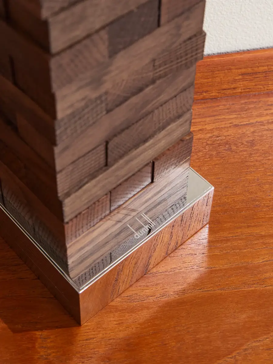 dunhill Oak Topple Blocks and Palladium-Plated Lighter Set - Men | Thumbnail 3 dunhill Oak Topple Blocks and Palladium-Plated Lighter Set - Men | Thumbnail 3