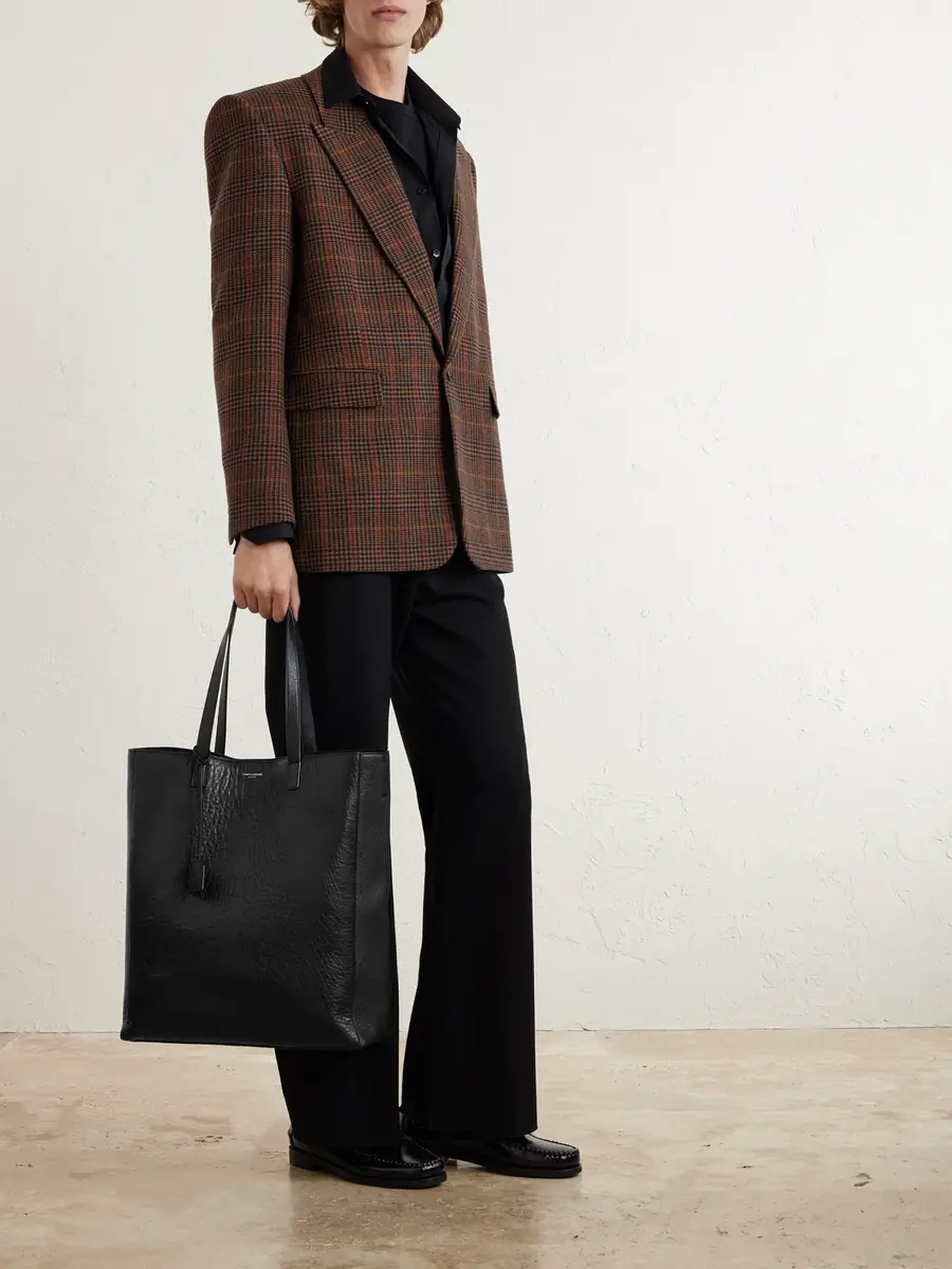 Saint Laurent Full-Grain Leather Tote Bag - Men | Thumbnail 2 Saint Laurent Full-Grain Leather Tote Bag - Men | Thumbnail 2