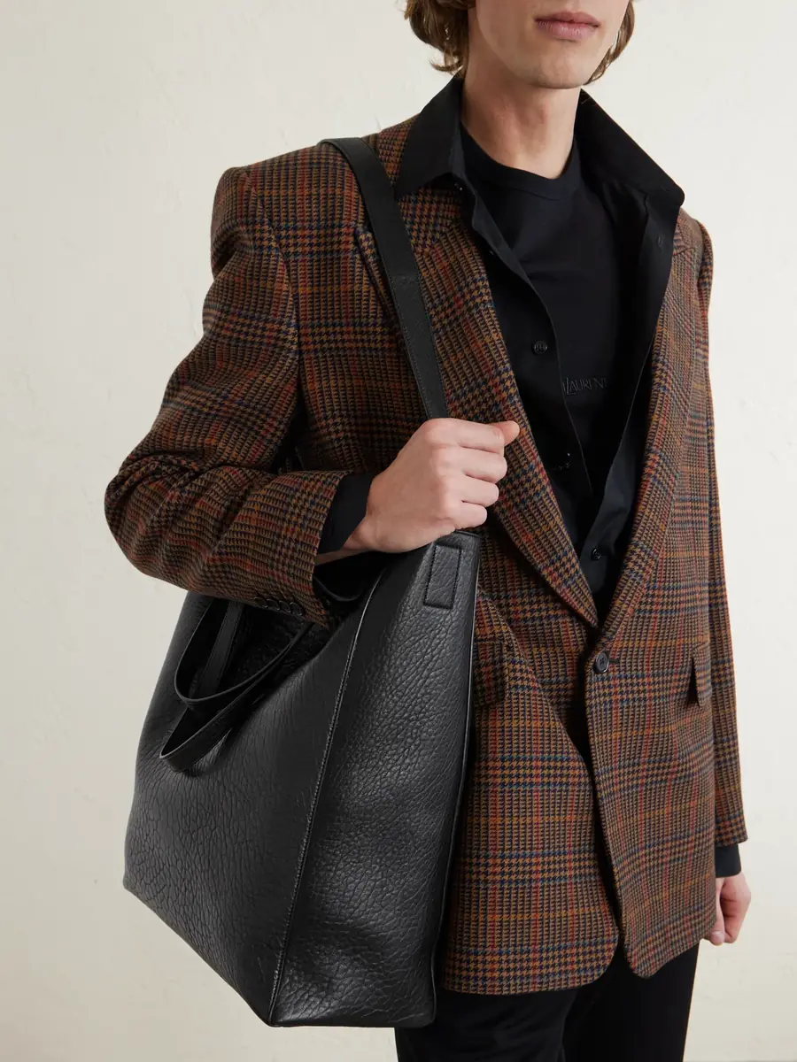 Saint Laurent Full-Grain Leather Tote Bag - Men | Thumbnail 3 Saint Laurent Full-Grain Leather Tote Bag - Men | Thumbnail 3