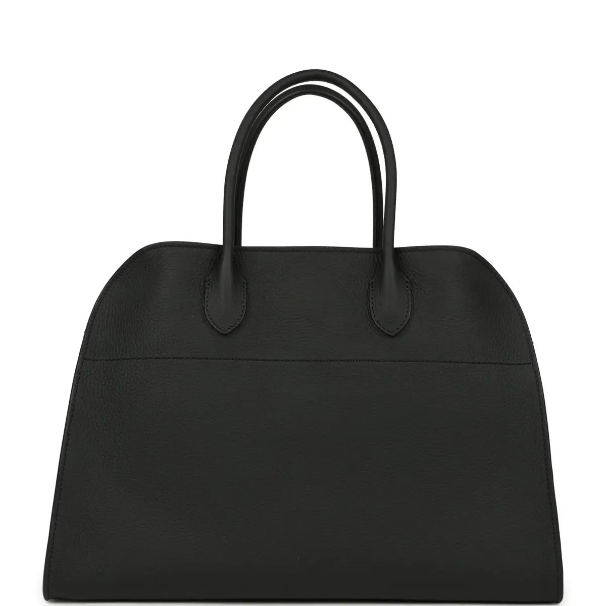 The Row The Row Soft Margaux 15 Bag Black Calfskin Silver Hardware | Thumbnail 5 The Row The Row Soft Margaux 15 Bag Black Calfskin Silver Hardware | Thumbnail 5