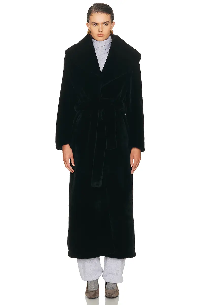 Nour Hammour Giovanna Enveloping Shearling Coat | Thumbnail 2 Nour Hammour Giovanna Enveloping Shearling Coat | Thumbnail 2