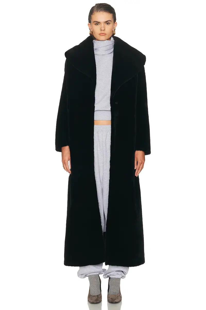 Nour Hammour Giovanna Enveloping Shearling Coat | Thumbnail 3 Nour Hammour Giovanna Enveloping Shearling Coat | Thumbnail 3