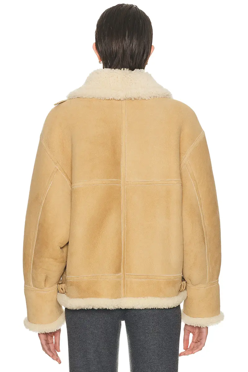 Nour Hammour Portia Modern Shearling Aviator Jacket | Thumbnail 4 Nour Hammour Portia Modern Shearling Aviator Jacket | Thumbnail 4