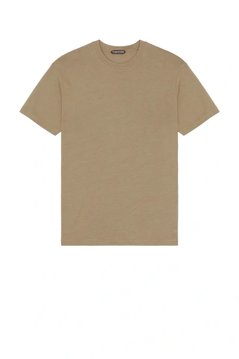 TOM FORD Lyocell Cotton Short Sleeve Crew Neck | Thumbnail 4 TOM FORD Lyocell Cotton Short Sleeve Crew Neck | Thumbnail 4