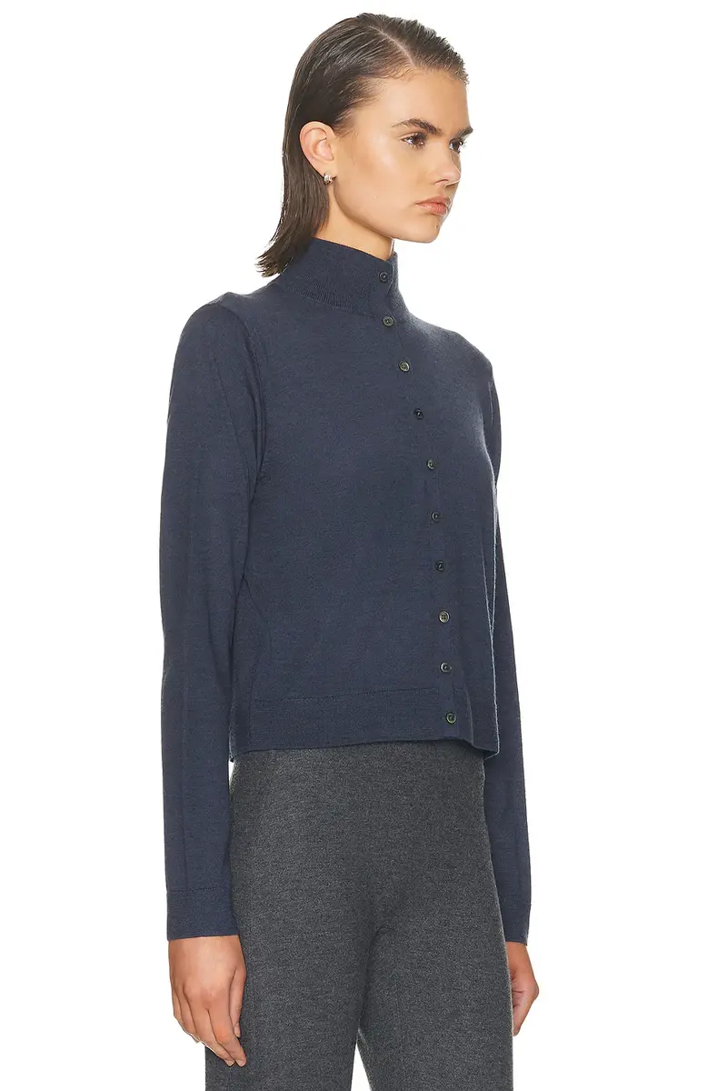 LESET James Mock Neck Cardigan | Thumbnail 2 LESET James Mock Neck Cardigan | Thumbnail 2
