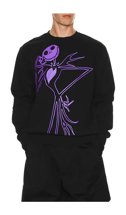 HUF x The Nightmare Before Christmas Jack Skellington Crew Sweatshirt | Image 1 HUF x The Nightmare Before Christmas Jack Skellington Crew Sweatshirt | Image 1