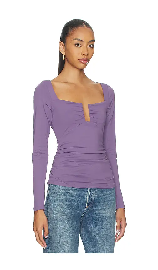 susana monaco Square Wire Long Sleeve Top | Thumbnail 2 susana monaco Square Wire Long Sleeve Top | Thumbnail 2