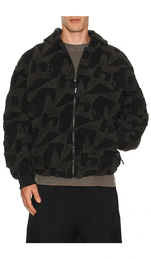 HUF H Star Repeat High Pile Jacket | Image 1 HUF H Star Repeat High Pile Jacket | Image 1