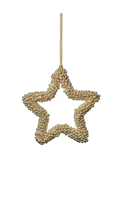 The Favorites Golden Pearl Star Ornament Set Of 12 | Thumbnail 2 The Favorites Golden Pearl Star Ornament Set Of 12 | Thumbnail 2
