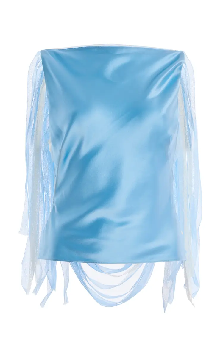 Christopher Esber Exclusive Lattice lace-Trimmed Hammered-Silk Top | Thumbnail 12 Christopher Esber Exclusive Lattice lace-Trimmed Hammered-Silk Top | Thumbnail 12