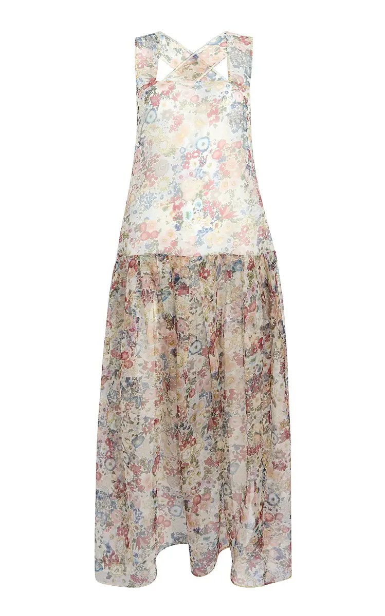 Khaite Amello Floral Silk-Organza Maxi Dress | Thumbnail 5 Khaite Amello Floral Silk-Organza Maxi Dress | Thumbnail 5