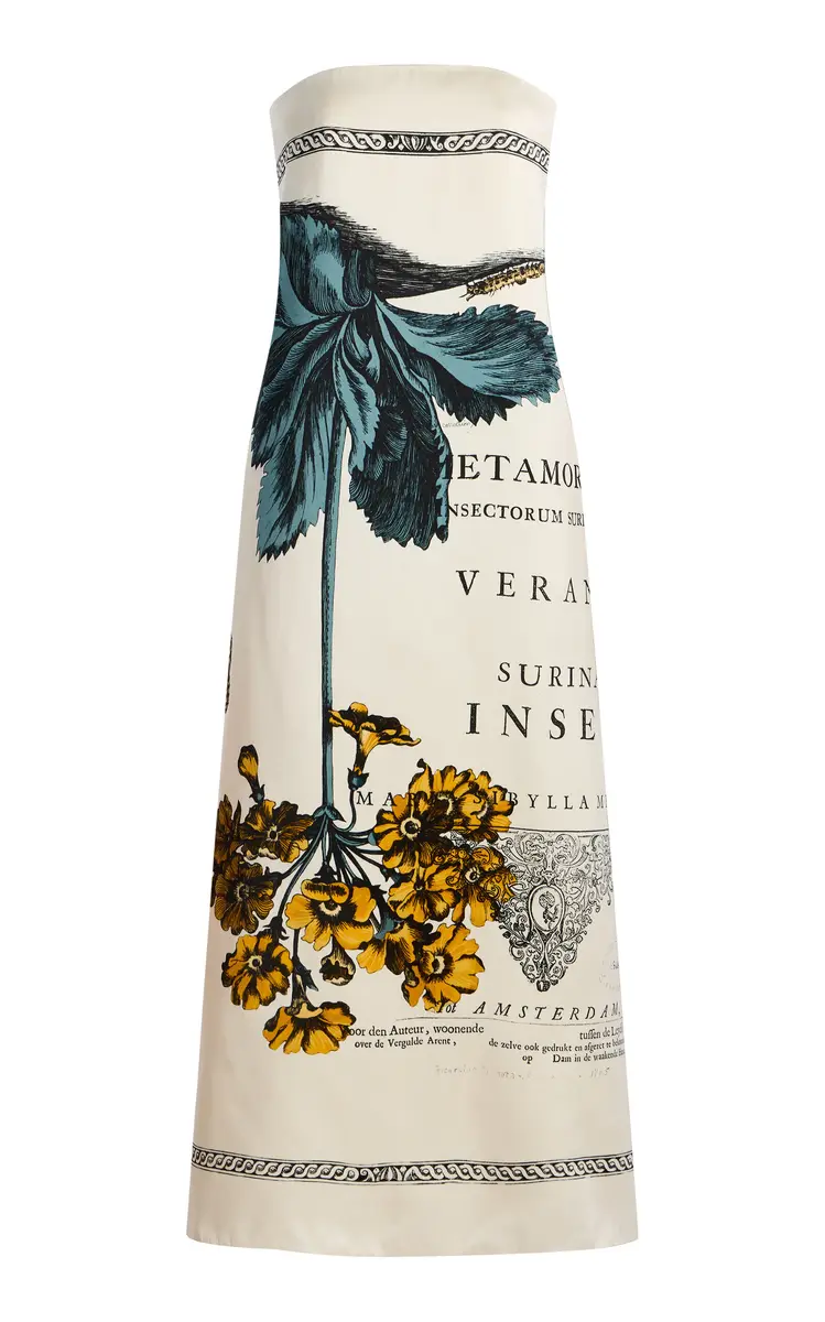 Erdem Floral-Printed Midi Cocktail Dress | Thumbnail 9