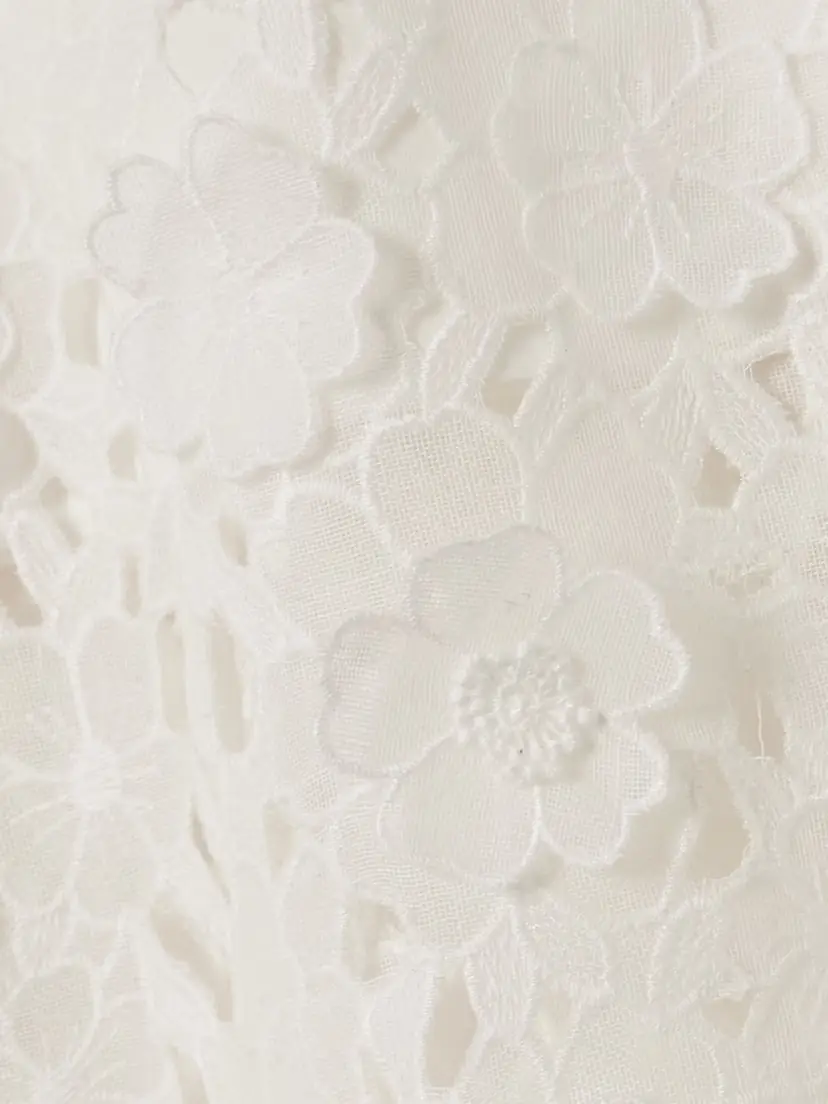 Zimmermann Patience Broderie Anglaise Cotton Midi Skirt | Thumbnail 5