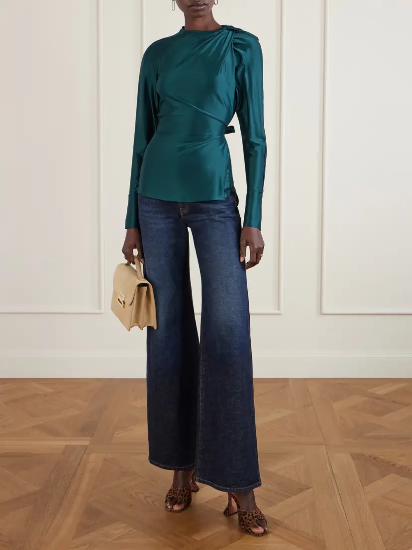 Victoria Beckham Twisted Satin Top | Thumbnail 2