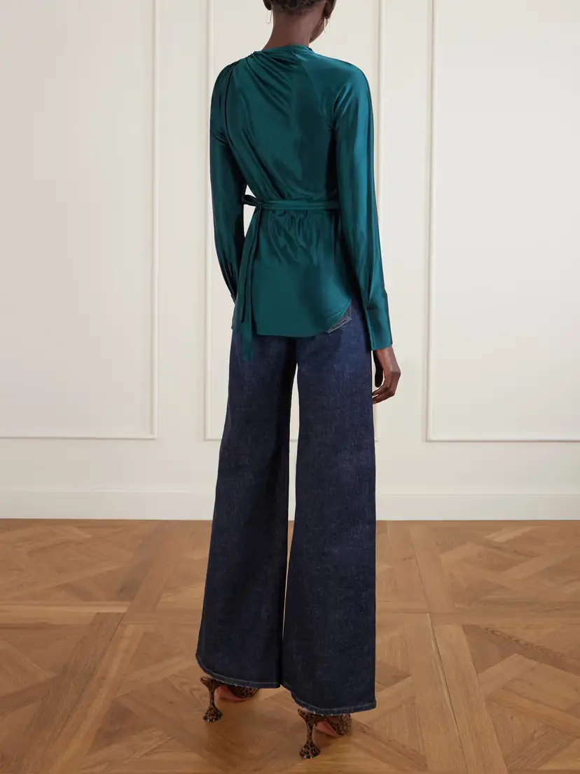 Victoria Beckham Twisted Satin Top | Thumbnail 4
