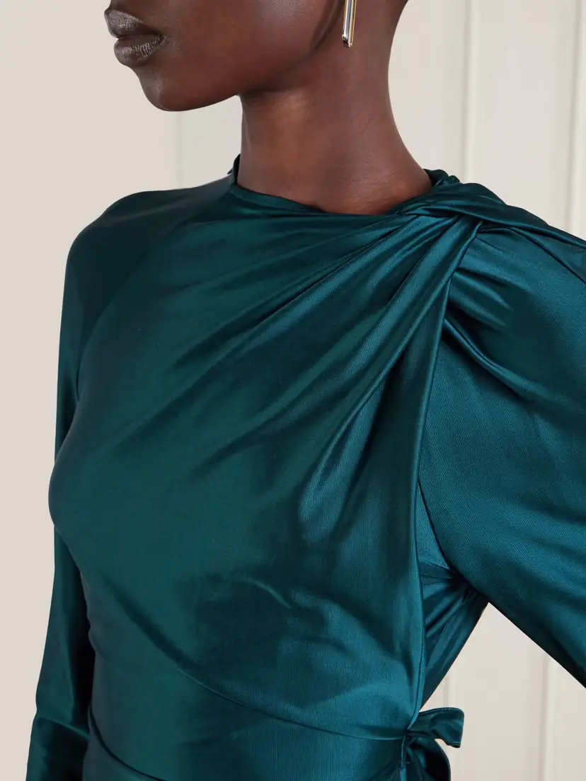 Victoria Beckham Twisted Satin Top | Thumbnail 5