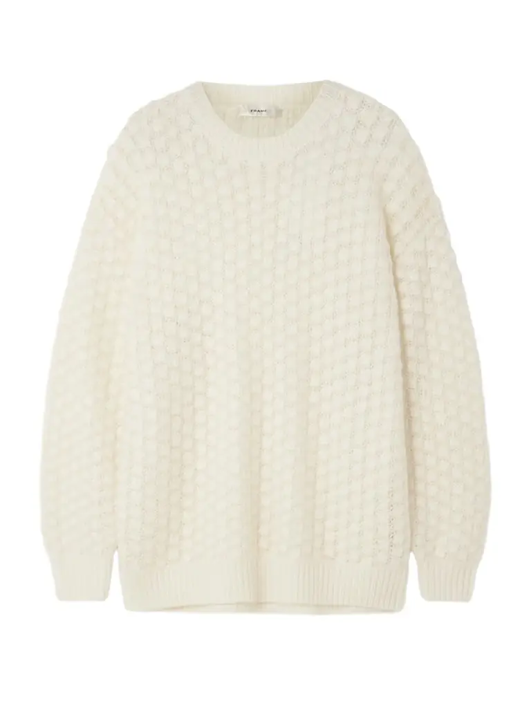 Frame The Cloud Crew Open-knit Sweater | Image 1 Frame The Cloud Crew Open-knit Sweater | Image 1