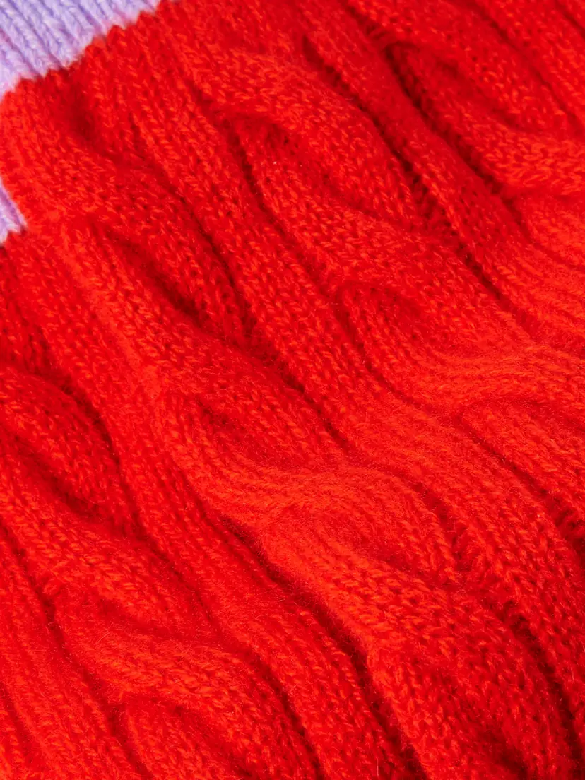 Guest In Residence Two-tone Cable-knit Cashmere Socks | Thumbnail 3