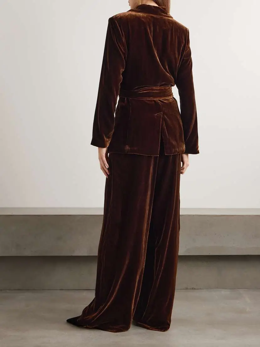 Olivia von Halle Jagger Velvet Pajama Set | Thumbnail 3 Olivia von Halle Jagger Velvet Pajama Set | Thumbnail 3