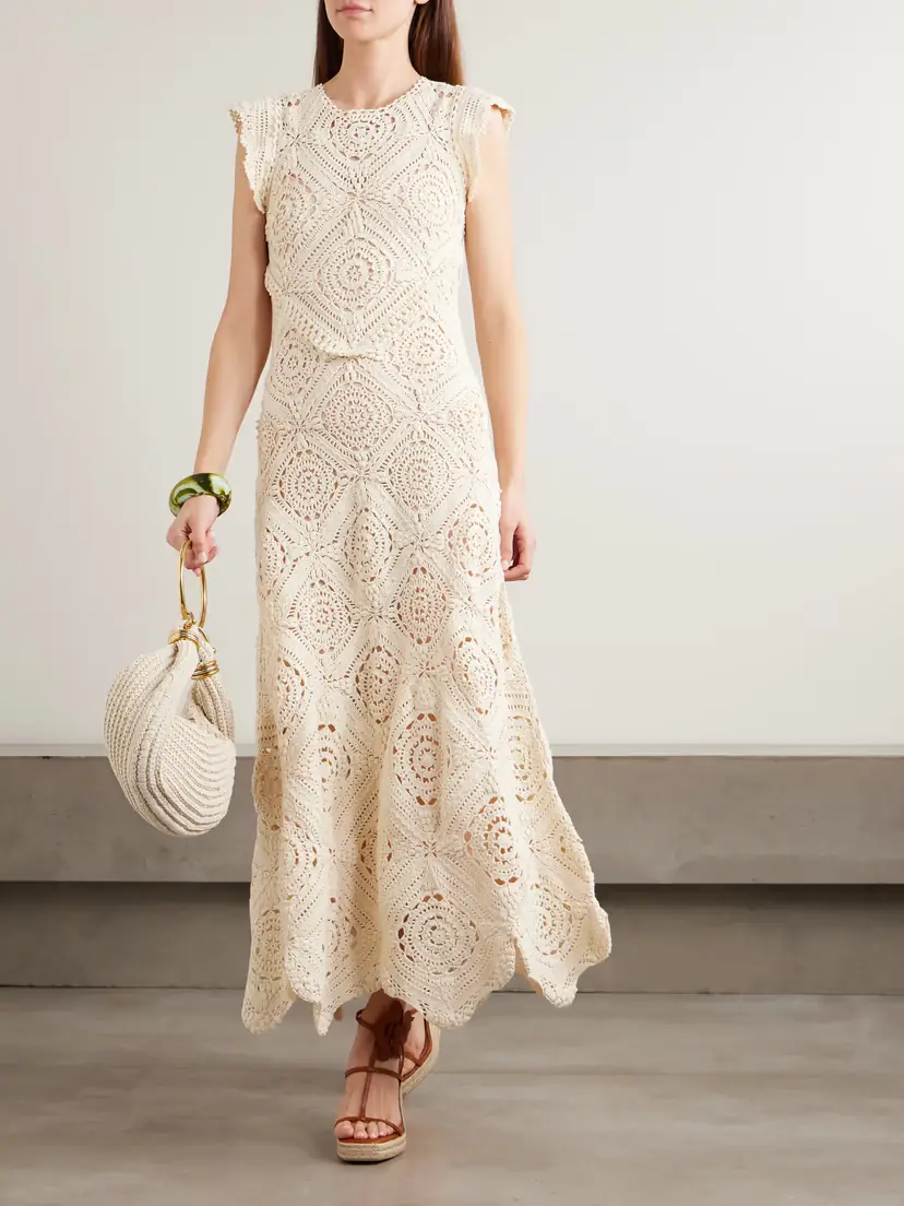 Ulla Johnson Annalisa Crocheted Cotton Maxi Dress | Thumbnail 2 Ulla Johnson Annalisa Crocheted Cotton Maxi Dress | Thumbnail 2