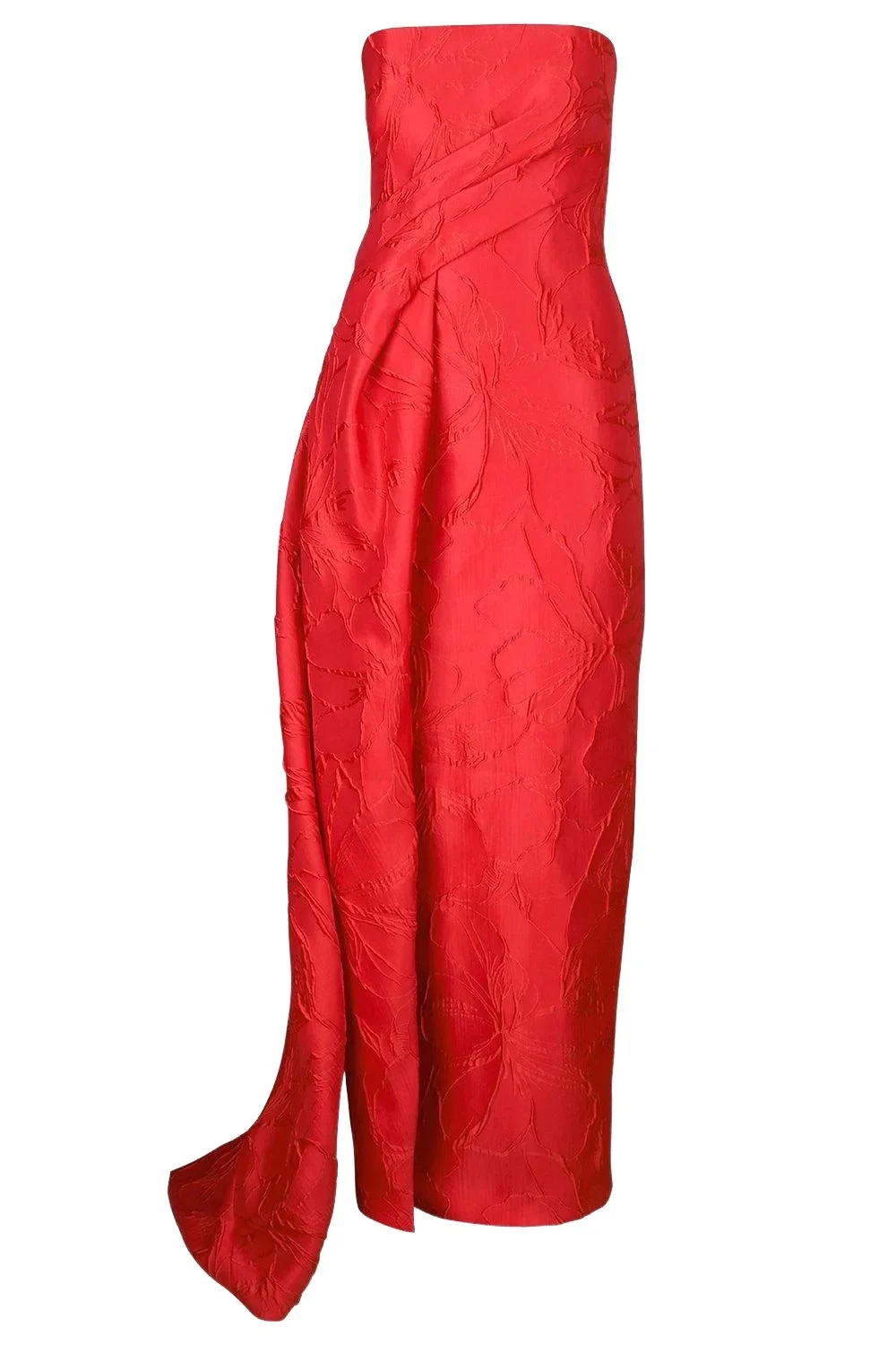 Strapless Drape Train Gown Strapless Drape Train Gown