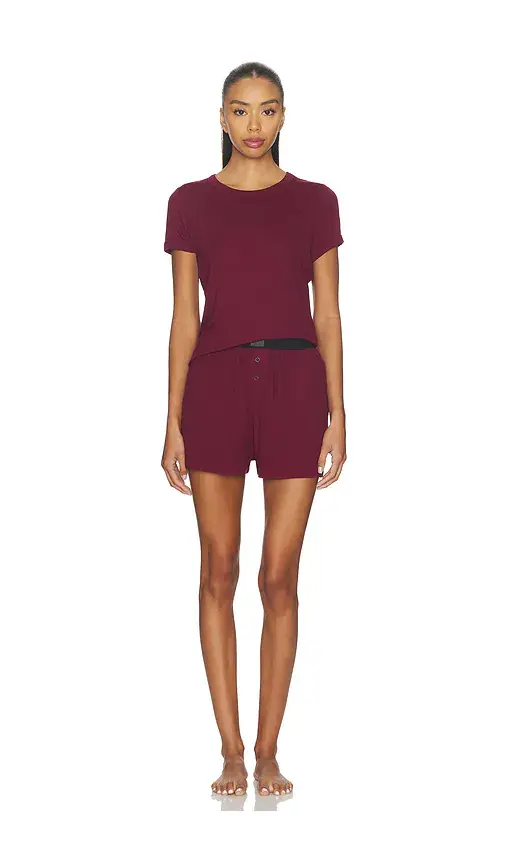 LUNYA Rib Tee Short Set | Image 1 LUNYA Rib Tee Short Set | Image 1