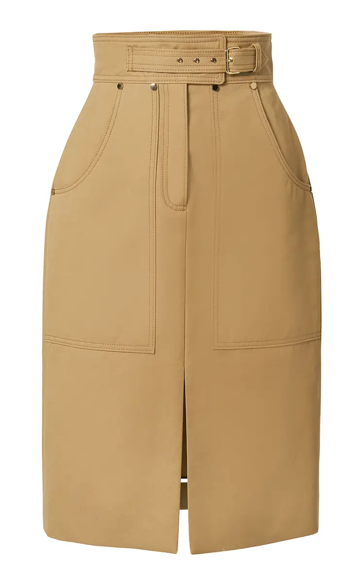 Carolina Herrera Cotton Midi Pencil Skirt | Image 1 Carolina Herrera Cotton Midi Pencil Skirt | Image 1